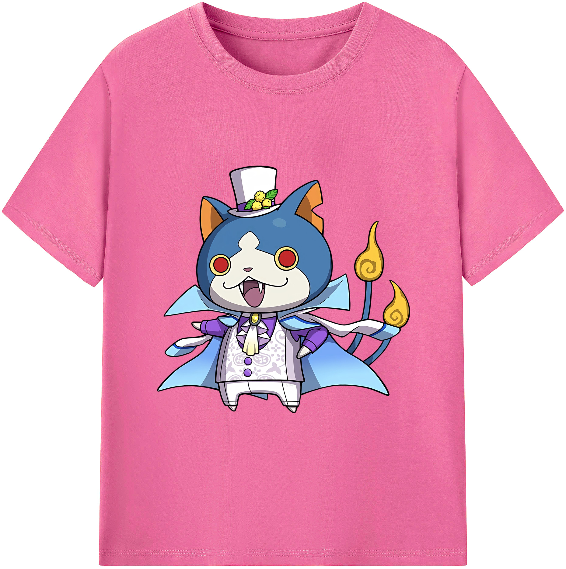 （画像用） 妖怪ウォッチ Yo-kai Watch レディースカジュアルプリントTシャツ（綿100％）